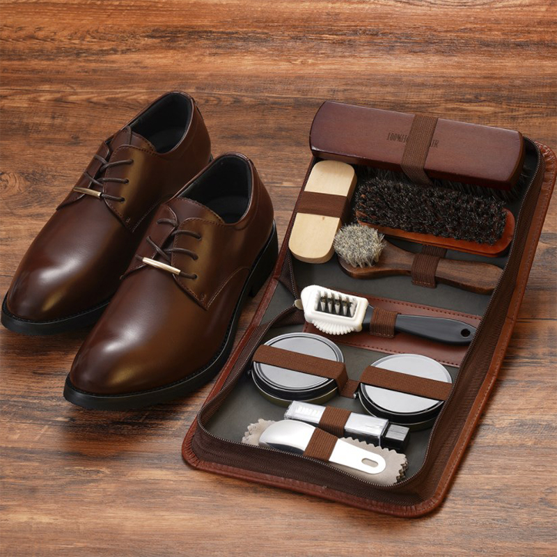 Sneaker Care Products - HorseHair Shoe Brush Set Leather Care