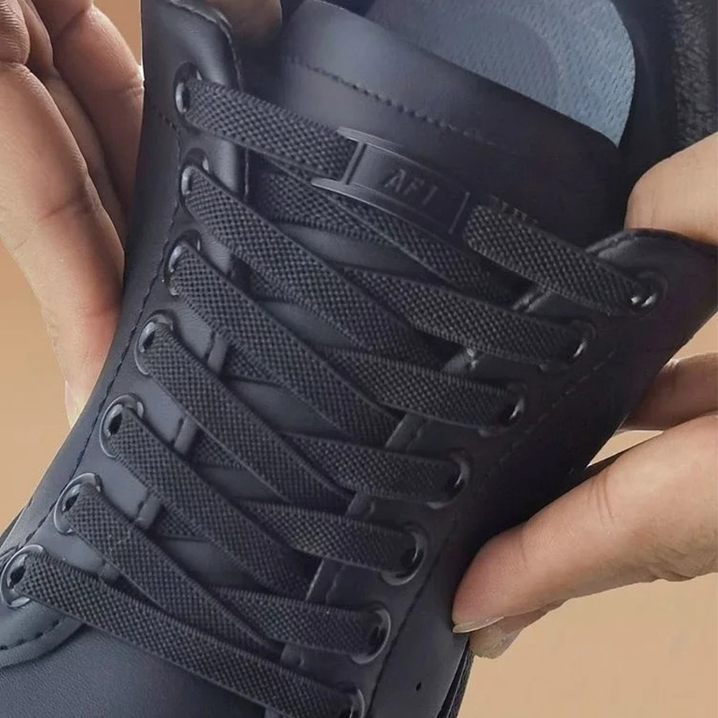 Sneaker Care Accessories - New No Tie Shoelaces Curved Metal