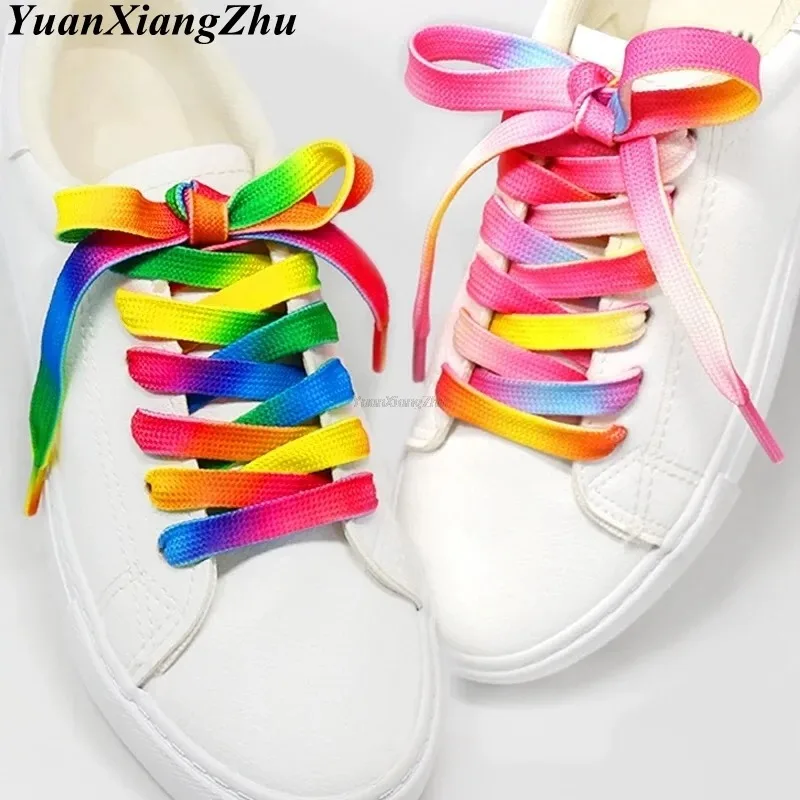 1 Pair Colorful Gradient Shoel - đánh giá và giá Sneaker Care Accessories