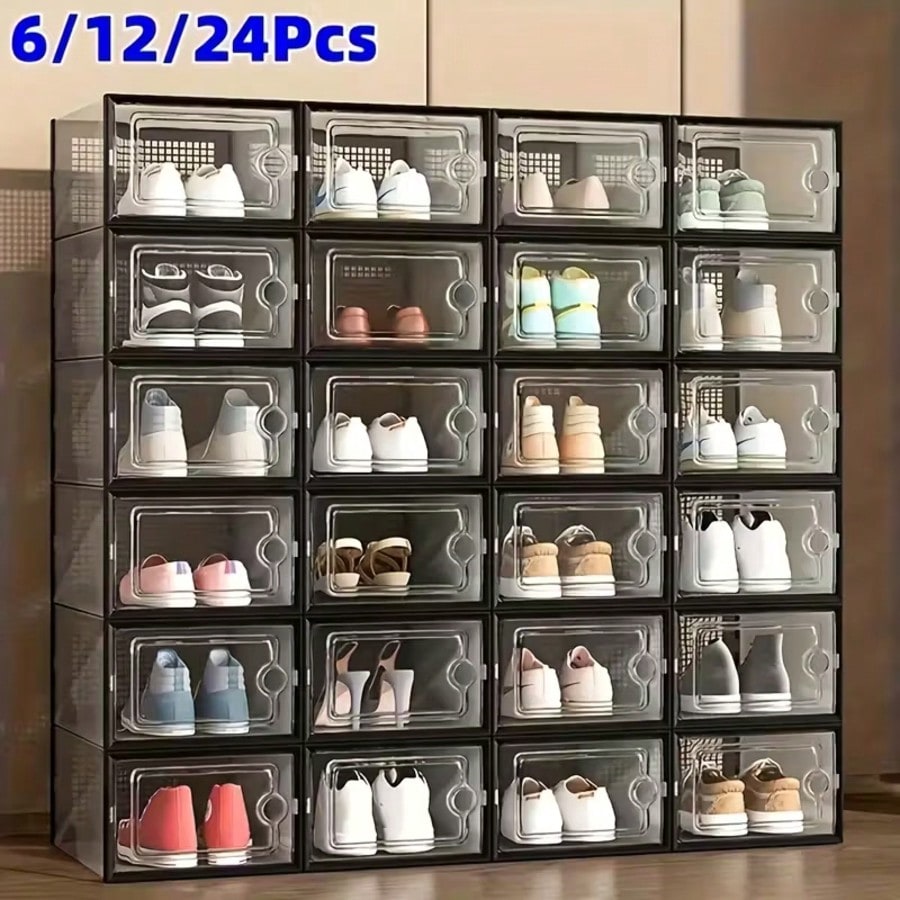 6/12/24pcs Thickened Transpare - đánh giá và giá Sneaker Case