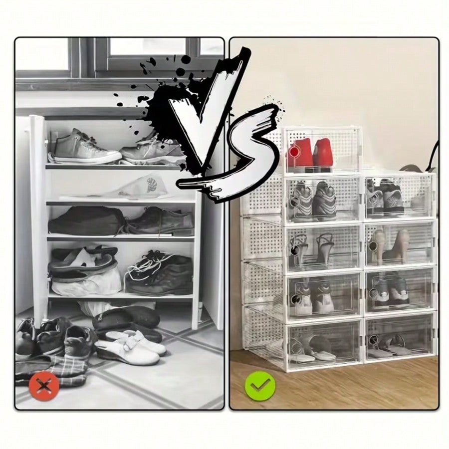 6/12/24pcs Thickened Transpare - đánh giá và giá Sneaker Case