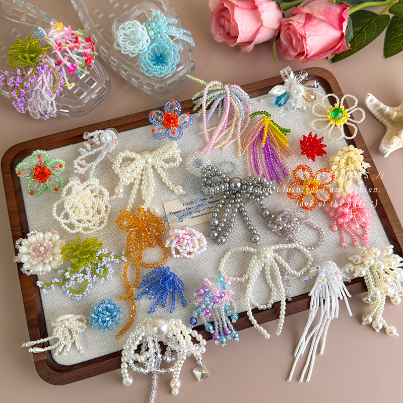 DIY Korean Beaded Flower Shoe  - đánh giá và giá Sneaker Care Accessories